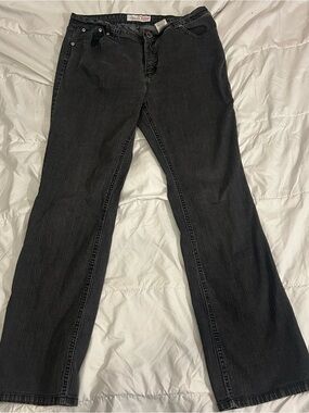 Faded Glory Women’s Size 12 Black Stretch Bootcut Jeans 29” Inseam Classic Denim